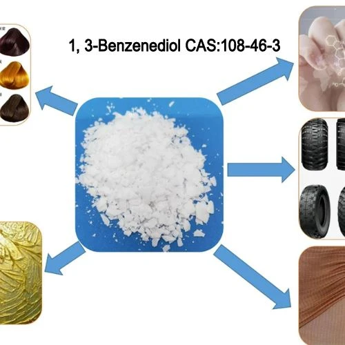 Visoka čistoća 99% 1,3-benzenediol / Resorcinol Hemijski CAS 108-46-3