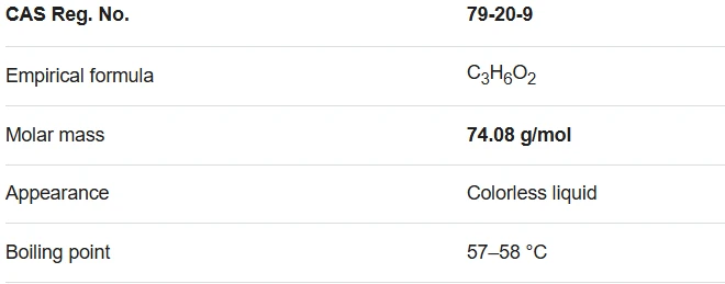 methyl acetate molar mass methyl acetate molar mass